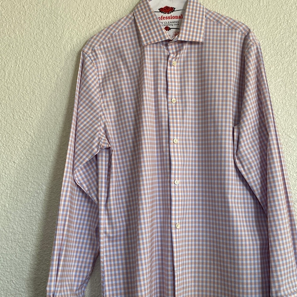 TOMMY HILFIGER Dress Shirt Sz Med 15 1/2 32/33